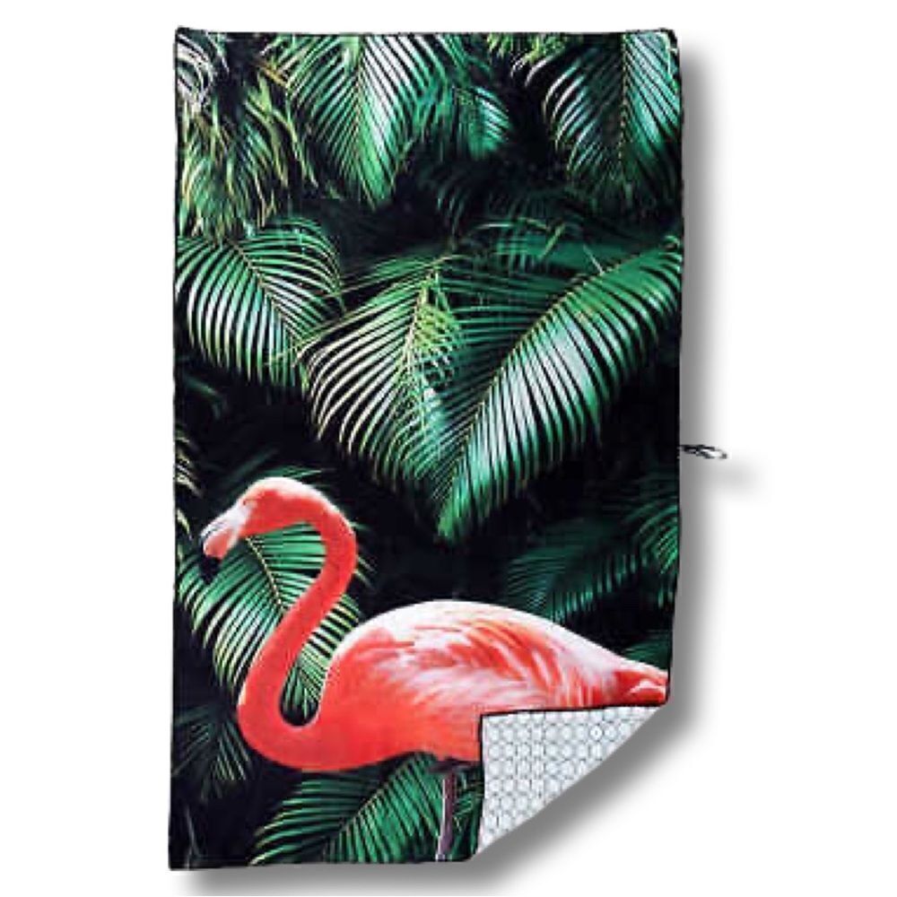Whitley Willows Microfiber Flamingo Printed Beach Towel - NWT